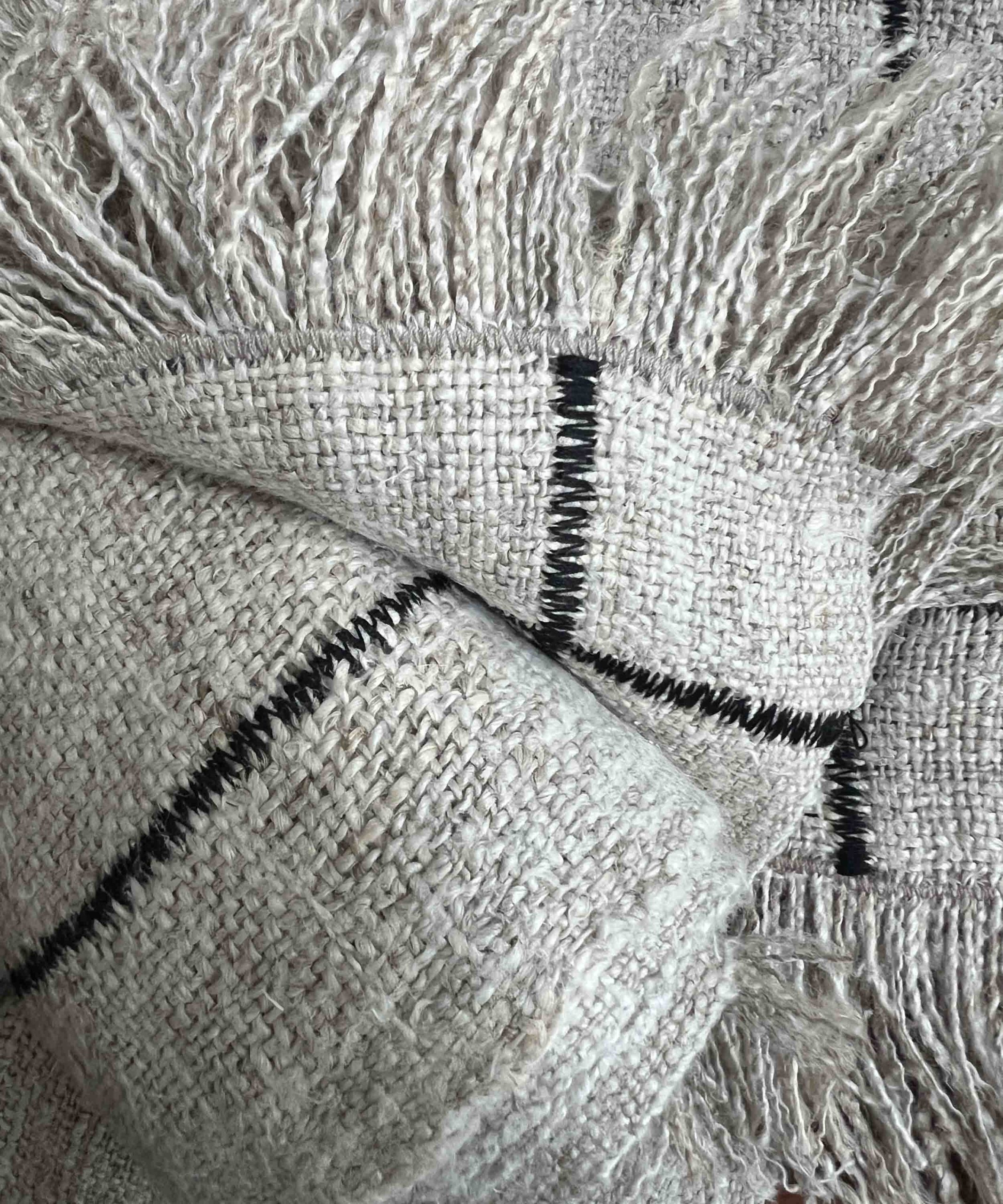 Soft Hemp with Zigzag Design